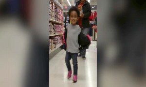 Tot Girl Shows off Awesome Shoes