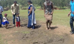 Indian villagers jump on bouncy riverbank caused by weird seismic phenomenon