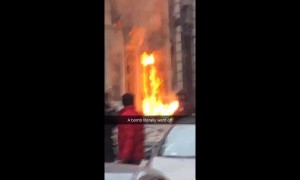 Aftermath of massive explosion in Paris