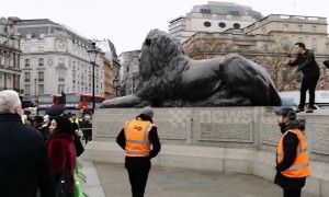 British journalist Owen Jones subjected to homophobic chant by pro-Brexit protester