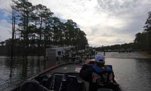RV Reverses into Lake at Boat Ramp