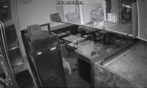 Security Camera Catches Suspicious Sneaking