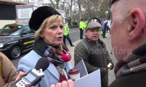 MP Anna Soubry welcomes 'Brexiteers' at Parliament on vote day