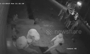 Horror moment car ploughs into Sikh devotees returning from night prayer in northwest India