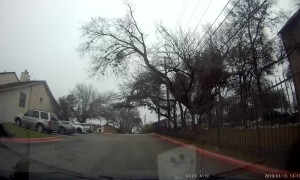 Car Drifting Nearly Causes Collision