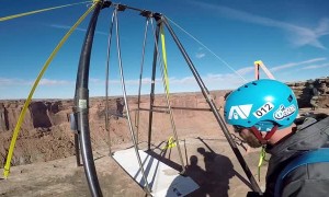 Russian Swing BASE Jump