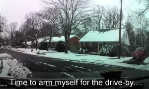 Drive-By Snowball Fight