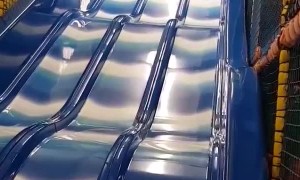 Skateboarding Down a Slide Ends in a Rough Ride