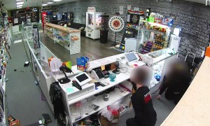 Scary Smoke Store Robbery