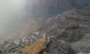 Stunning Lake Atop Active Volcano