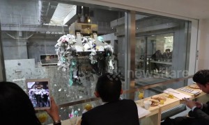 Rubbish atmosphere: bar opens in Tokyo refuse collection centre