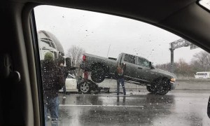 Driver Trapped Under RV After Crashing