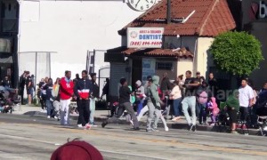 Street fight breaks out during MLK rally in Los Angeles