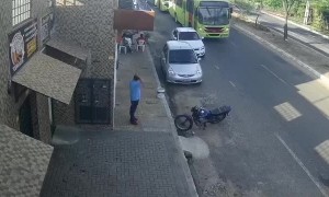 Buses Bash into a Couple of Cars