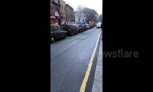 London cabbies block Tottenham Court Road over planned ban on cars, lorries and taxis