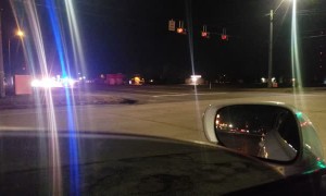 Police Chase Truck Running on Rims