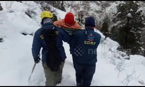 Indian rescue workers save isolated monk meditating in the Himalayas
