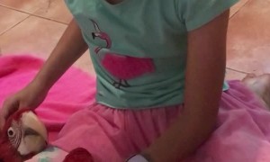 Trio of Macaws Adore Little Girl