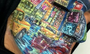 Teenage artist creates stunning illustrations on her own face