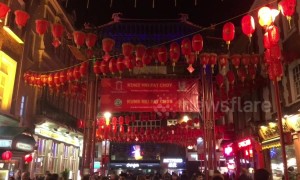 Colourful scenes in London's Chinatown as year of the pig approaches