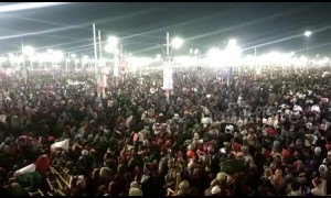 Twenty million Hindu devotees gather to bathe at Kumbh mela