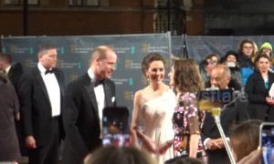Kate Middleton and Prince William's red carpet arrival