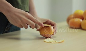 Orange-pillar! Watch this easy caterpillar how-to hack