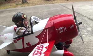 Incredibly Detailed Gee Bee R2 Pedal Plane