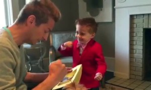 4-year-old gentleman asks out Valentine's Day 