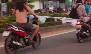 One Way to Tow a Motorcycle