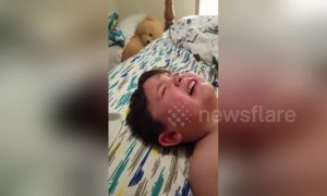 'I wanna girlfriend!' Single boy, aged just THREE, is inconsolable on Valentine's Day