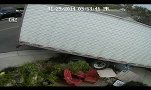 Tractor-Trailers Destroy Front Yard