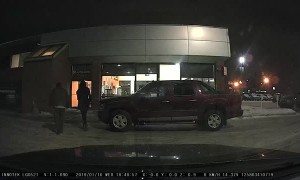 Man Loses Coffee After Icy Fall