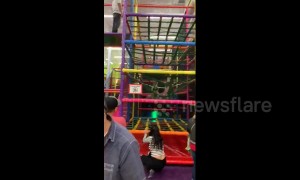Texas woman learns the hard way that jungle gyms are for kids