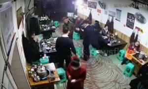 Customer throws lighter into hot pot causing explosion