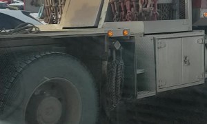 Large Structure Falls from Semi Trucks