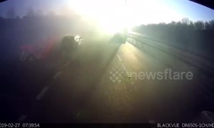 UK drivers staggered by single patch of fog on the motorway