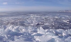 Shards of Ice Shoved to the Shore