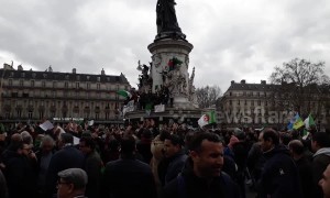 Thousands of French Algerians in Paris protest Bouteflika’s fifth presidential bid