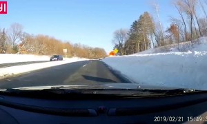 Quick Thinking Makes Driver Avoid Two Car Collision