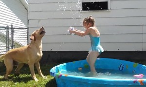 A Girl and her Dog have Summer Fun!