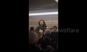 Hozier surprises commuters with impromptu gig in NYC subway