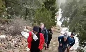 Veteran's Inspiring Climb Up the Manitou Incline