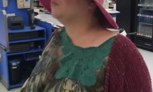 Fast Woman Appears to be Fleeing