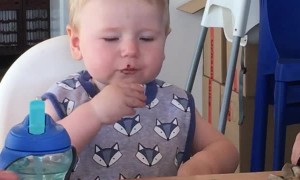 One-Year-Old Tries Vegemite for the First Time