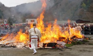 These fire-walking Buddhist monks in Japan certainly won't to be getting cold feet