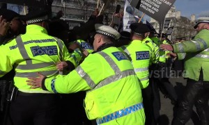 Royal Family face rowdy protest as they arrive at Commonwealth Ceremony in London