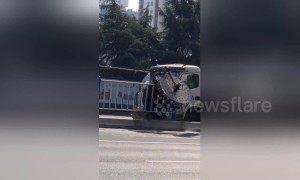 Guardrails get scrubbed clean with unique device in China's Shandong