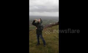 UK man denied drink of water by Storm Gareth while hiking