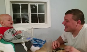 Baby boy can't Stop Laughing